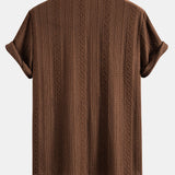 Geometry Jacquard Button Up Shirt