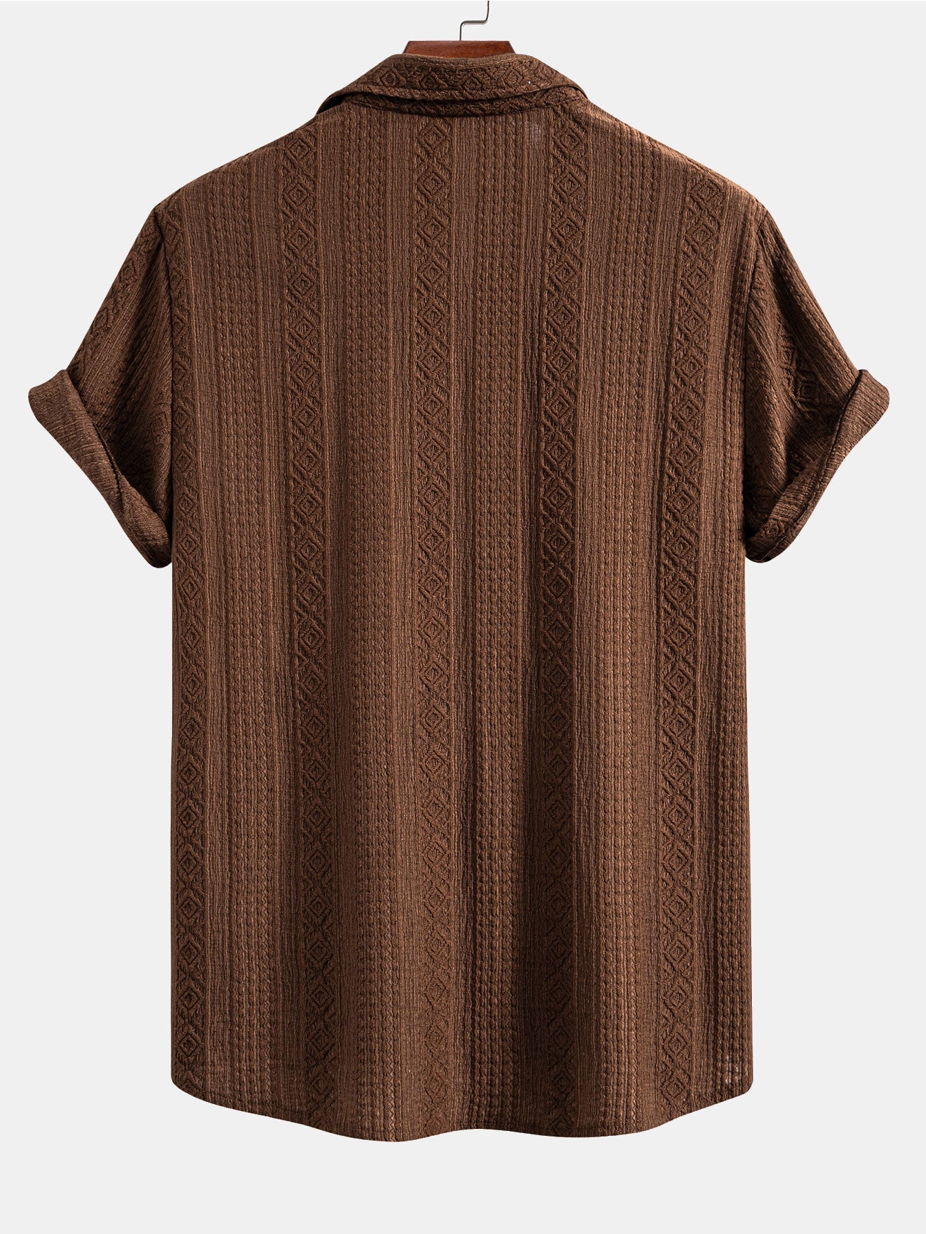Geometry Jacquard Button Up Shirt