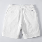 Texture Contrast Knitted V Neck Polo Shirt & Chino Shorts Set