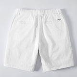 Texture Contrast Knitted V Neck Polo Shirt & Chino Shorts Set