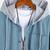 Waffle Corduroy Hooded Shirt