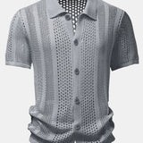 Crocheted Button Up Shirt