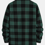 Flannel Fleece Lined Plaid Shirt with Pockets