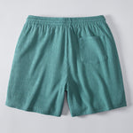 Textured Seersucker Short Sleeve Shirt & Drawstring 6“ Shorts Set
