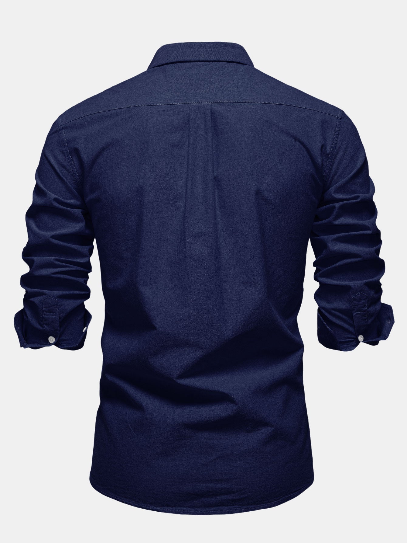 Cowboy Embroidery Cotton Oxford Button Up Shirt