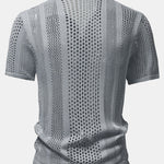 Crocheted Button Up Shirt