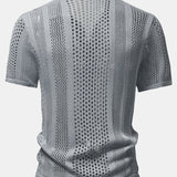 Crocheted Button Up Shirt