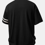 Relax Fit Contrast Collar Polo Shirt & Cotton Drawstring 7" Shorts Set