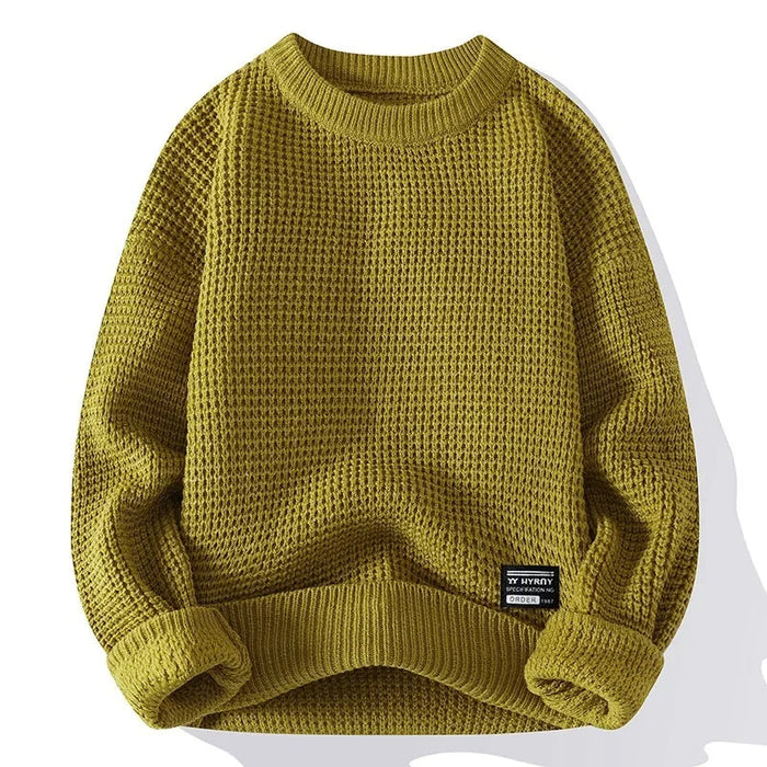 TEXTURED KNIT PULLOVER  FOR MEN