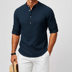 STRUCTURED WEAVE SHIRT FOR MEN