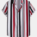 Colored Striped Print Shirt