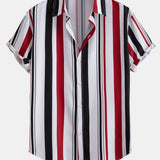 Colored Striped Print Shirt