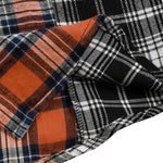 Contrast Plaid Shirt with Pocket