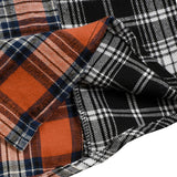 Contrast Plaid Shirt with Pocket