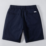 Texture Contrast Knitted V Neck Polo Shirt & Chino Shorts Set