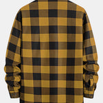 Flannel Fleece Lined Plaid Shirt with Pockets