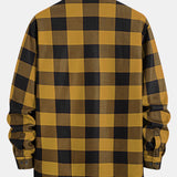 Flannel Fleece Lined Plaid Shirt with Pockets