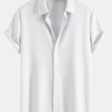 Muscle Fit Textured Button Up Shirt