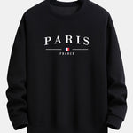 Paris Print Relax Fit Crew Neck Sweatshirt & Jogging Pants Set