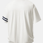 Relax Fit Contrast Collar Polo Shirt & Cotton Drawstring 7" Shorts Set