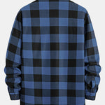 Flannel Fleece Lined Plaid Shirt with Pockets