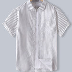 Cotton Striped Button Up Shirt