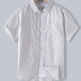 Cotton Striped Button Up Shirt