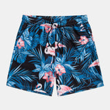 Flamingo Tropical Print Shirt & Shorts Set