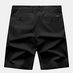 Stripe Knit Zip Up Polo Shirt & Cotton Chino Shorts Set