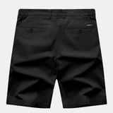 Stripe Knit Zip Up Polo Shirt & Cotton Chino Shorts Set