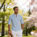 STRUCTURED WEAVE SHIRT FOR MEN