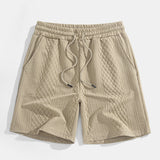 Geometric Diamond Jacquard Polo & Shorts Set