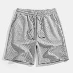 Geometric Diamond Jacquard Polo & Shorts Set