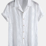 Embroidered Floral Cuban Shirt