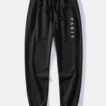 Paris Slogan Print Relax Fit Crew Neck Sweatshirt & Jogging Pants Set