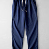 Short Sleeve Linen Shirt & Straight Leg Linen Pants Set