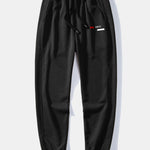 Paris Stripe Print Relax Fit Crew Neck Sweatshirt & Jogging Pants Set
