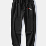 Paris Stripe Print Relax Fit Crew Neck Sweatshirt & Jogging Pants Set