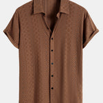 Jacquard Textured Button Up Shirt