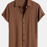 Jacquard Textured Button Up Shirt