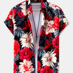 Tropical Flowers Print Shirt & Swim Shorts Set