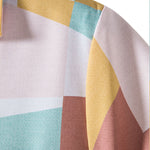 Abstract Color Block Print Shirt