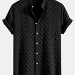 Checkerboard Jacquard Shirt & Checkerboard Jacquard Shorts Set