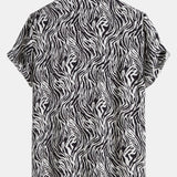 Animal Texture Cotton Shirts