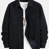 Teddy Lined Long Sleeve Corduroy Shirt