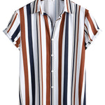 Colored Striped Print Shirt