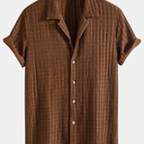 Texture Jacquard Cuban Shirt