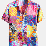 Geometric Floral Print Shirt