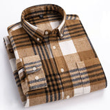BRUSHED FLANNEL SHIRT FOR MEN