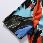 Hand Drawn Floral Print Revere Shirt